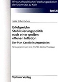 Cover: Erfolgreiche Stabilisierungspolitik nach einer grossen Offenen Inflation - Tectum Wissenschaftsverlag
