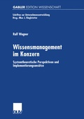 Cover: Wissensmanagement im Konzern - Deutscher Universit&auml;tsverlag