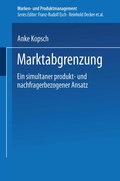 Cover: Marktabgrenzung - Deutscher Universit&auml;tsverlag