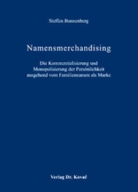 Abbildung von: Namensmerchandising - Kovac, Dr. Verlag