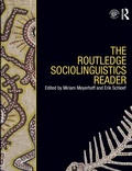 Cover: The Routledge Sociolinguistics Reader - Routledge
