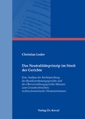 Bild: Das Neutralit&auml;tsprinzip im Streit der Gerichte - Kovac, Dr. Verlag