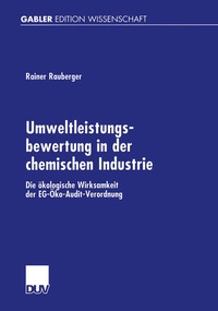 Bild: Umweltleistungsbewertung in der chemischen Industrie - Deutscher Universitätsverlag