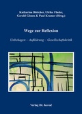 Cover: Wege zur Reflexion - Kovac, Dr. Verlag