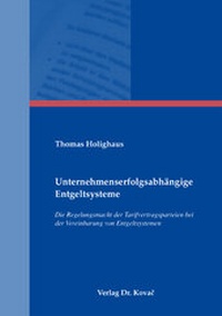 Abbildung von: Umternehmenserfolgsabhängige Entgeltsysteme - Kovac, Dr. Verlag