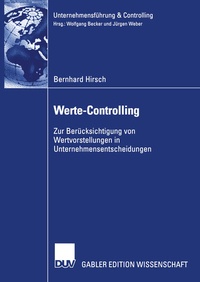 Enlarge image Cover: Werte-Controlling - Deutscher Universitätsverlag