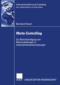 Enlarge image Cover: Werte-Controlling - Deutscher Universitätsverlag