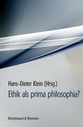 Cover: Ethik als prima philosophia? - K&ouml;nigshausen & Neumann