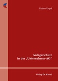 Abbildung von: Anlegerschutz in der "Unternehmer-AG" - Kovac, Dr. Verlag