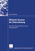 Cover: Effiziente Grenzen der Unternehmung - Deutscher Universit&auml;tsverlag