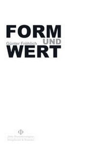Enlarge image Cover: Form und Wert - Königshausen & Neumann