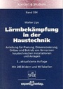 Cover: Lärmbekämpfung in der Haustechnik - expert verlag ein Imprint von Narr Francke Attempto Verlag