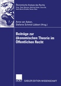 Cover: Beitr&auml;ge zur &ouml;konomischen Theorie im &Ouml;ffentlichen Recht - Deutscher Universit&auml;tsverlag