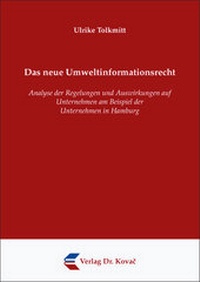 Abbildung von: Das neue Umweltinformationsrecht - Kovac, Dr. Verlag