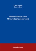 Bild: Bodenschutz- und Umweltschadensrecht - Kovac, Dr. Verlag