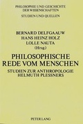 Cover: Philosophische Rede vom Menschen - Peter Lang Verlag