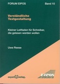 Cover: Verst&auml;ndliche Textgestaltung - expert verlag ein Imprint von Narr Francke Attempto Verlag