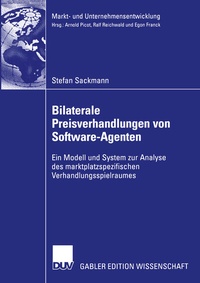 Enlarge image Cover: Bilaterale Preisverhandlungen von Software-Agenten - Deutscher Universitätsverlag
