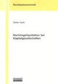 Cover: Nachtragsliquidation bei Kapitalgesellschaften - Shaker