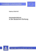 Cover: Impressionismus in der deutschen Dichtung - Peter Lang Verlag