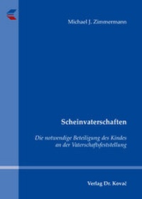 Abbildung von: Scheinvaterschaften - Kovac, Dr. Verlag