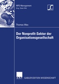 Cover: Der Nonprofit-Sektor der Organisationsgesellschaft - Deutscher Universit&auml;tsverlag