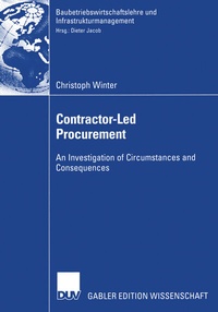 Abbildung von: Contractor-Led Procurement - Deutscher Universitätsverlag