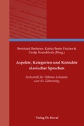 Cover: Aspekte, Kategorien und Kontakte slavischer Sprachen - Kovac, Dr. Verlag