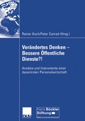 Cover: Ver&auml;ndertes Denken - Bessere &Ouml;ffentliche Dienste?! - Deutscher Universit&auml;tsverlag