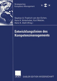Abbildung von: Entwicklungslinien des Kompetenzmanagements - Deutscher Universitätsverlag
