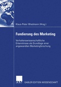 Cover: Fundierung des Marketing - Deutscher Universit&auml;tsverlag