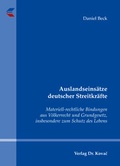 Cover: Auslandseins&auml;tze deutscher Streitkr&auml;fte - Kovac, Dr. Verlag