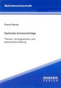 Cover: Optimale Anreizvertr&auml;ge - Shaker