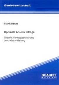 Enlarge image Cover: Optimale Anreizverträge - Shaker