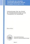Cover: Untersuchungen &uuml;ber den Einflu&szlig; der Herstellungstechnologie auf die Trubstabilit&auml;t von Karottensaft - Shaker