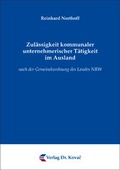 Bild: Zul&auml;ssigkeit kommunaler unternehmerischer T&auml;tigkeit im Ausland - Kovac, Dr. Verlag