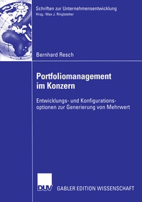 Abbildung von: Portfoliomanagement im Konzern - Deutscher Universitätsverlag