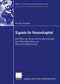 Abbildung von: Signale für Humankapital - Deutscher Universitätsverlag
