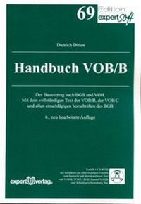 Enlarge image Cover: Handbuch VOB/B - expert verlag ein Imprint von Narr Francke Attempto Verlag