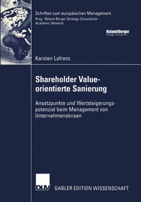 Abbildung von: Shareholder Value-orientierte Sanierung - Deutscher Universitätsverlag