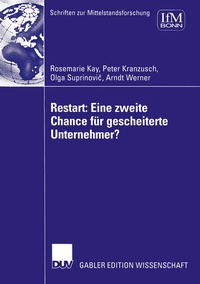 Abbildung von: Restart: Eine zweite Chance für gescheiterte Unternehmer? - Deutscher Universitätsverlag