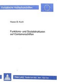 Abbildung von: Funktions- und Sozialstrukturen auf Containerschiffen - Peter Lang Verlag