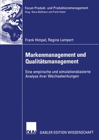 Abbildung von: Markenmanagement und Qualitätsmanagement - Deutscher Universitätsverlag