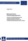 Cover: Bilanzpolitische Forschungsprogramme - Peter Lang Verlag