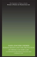 Cover: Human Rights and the Protection of Privacy in Tort Law - Routledge