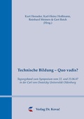 Cover: Technische Bildung - Quo vadis? - Kovac, Dr. Verlag