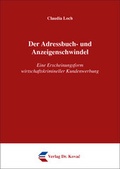 Cover: Der Adressbuch- und Anzeigenschwindel - Kovac, Dr. Verlag