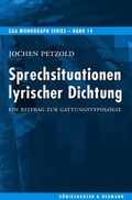 Cover: Sprechsituationen lyrischer Dichtung - K&ouml;nigshausen & Neumann