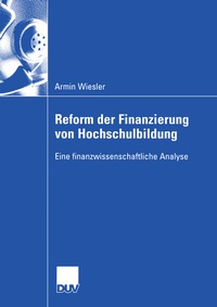 Abbildung von: Reform der Finanzierung von Hochschulbildung - Deutscher Universitätsverlag