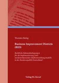 Abbildung von: Business Improvement Districts (BID) - Kovac, Dr. Verlag